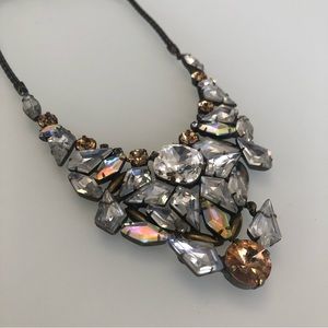 Vintage Sorrelli Rhinestone Art Deco Statement Necklace